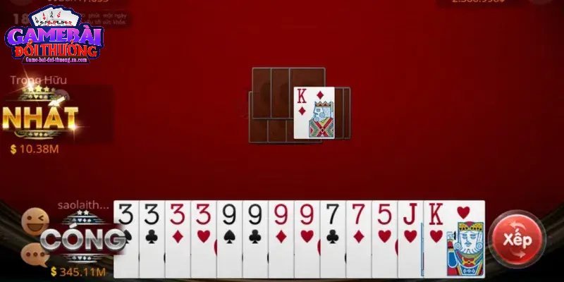 Mẹo xếp bài tinh tế tối đa cơ hội thắng mỗi ván